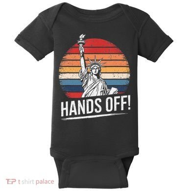 Resist Resistance Statue Of Liberty Hands Off Protest Baby Bodysuit