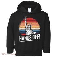 Resist Resistance Statue Of Liberty Hands Off Protest Toddler Hoodie thumb 0