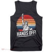 Resist Resistance Statue Of Liberty Hands Off Protest Tank Top thumb 0