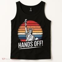 Resist Resistance Statue Of Liberty Hands Off Protest Tank Top thumb 2