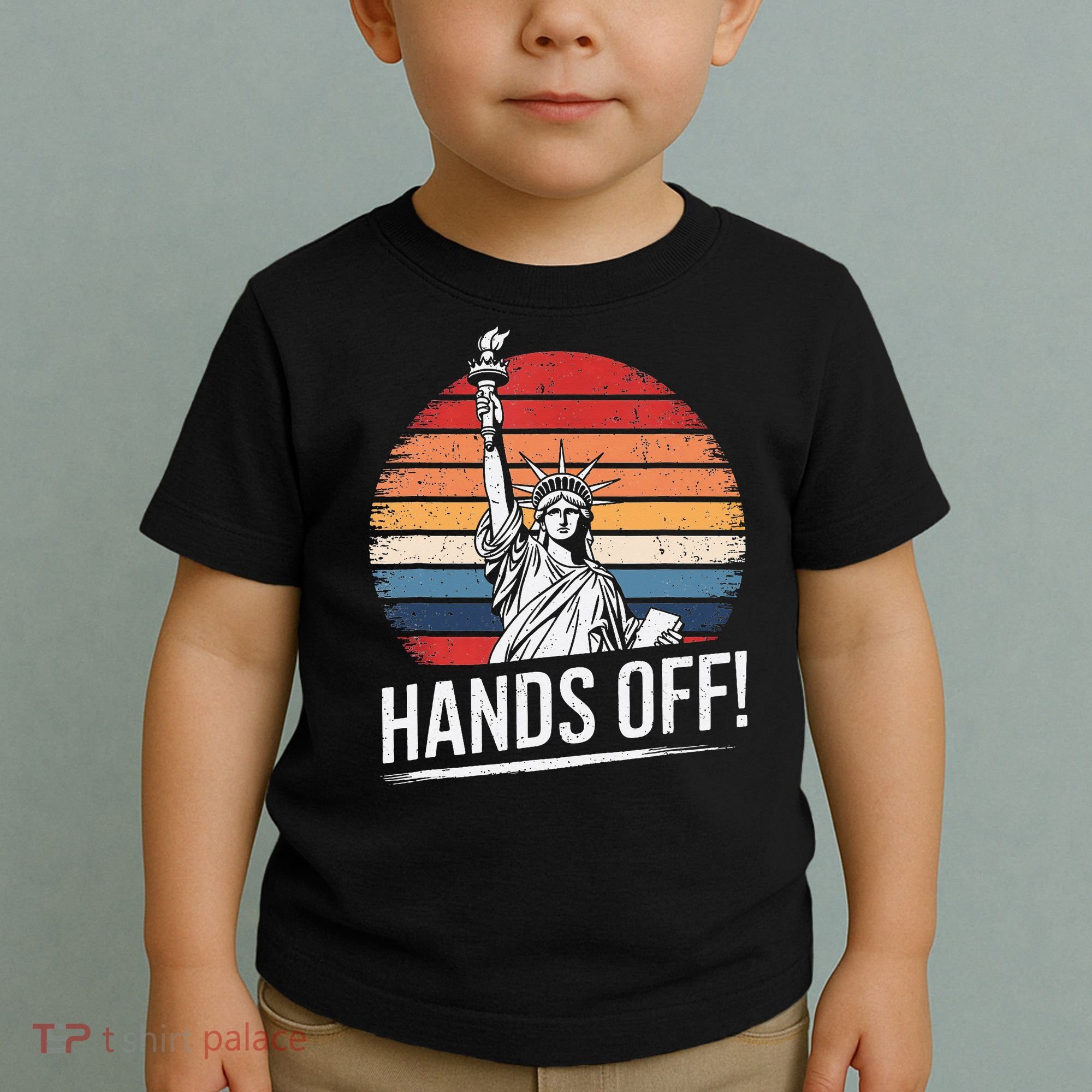 Resist Resistance Statue Of Liberty Hands Off Protest Toddler T-Shirt