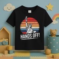 Resist Resistance Statue Of Liberty Hands Off Protest Toddler T-Shirt thumb 3