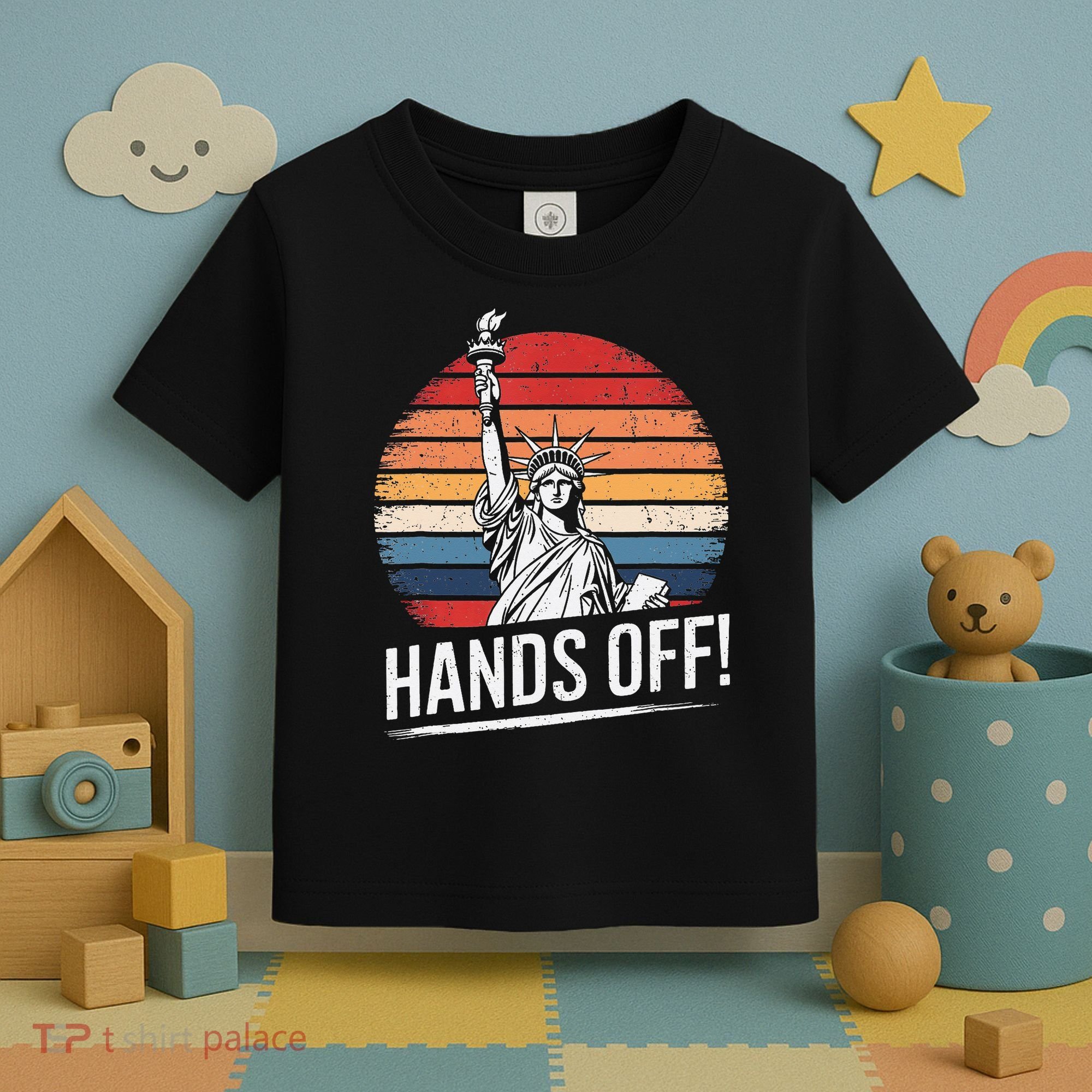 Resist Resistance Statue Of Liberty Hands Off Protest Toddler T-Shirt