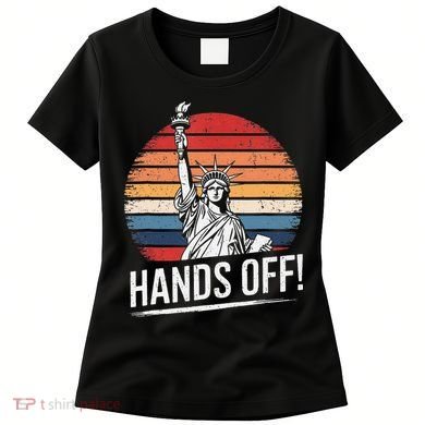 Resist Resistance Statue Of Liberty Hands Off Protest Women's T-Shirt