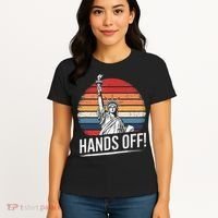 Resist Resistance Statue Of Liberty Hands Off Protest Women's T-Shirt thumb 4