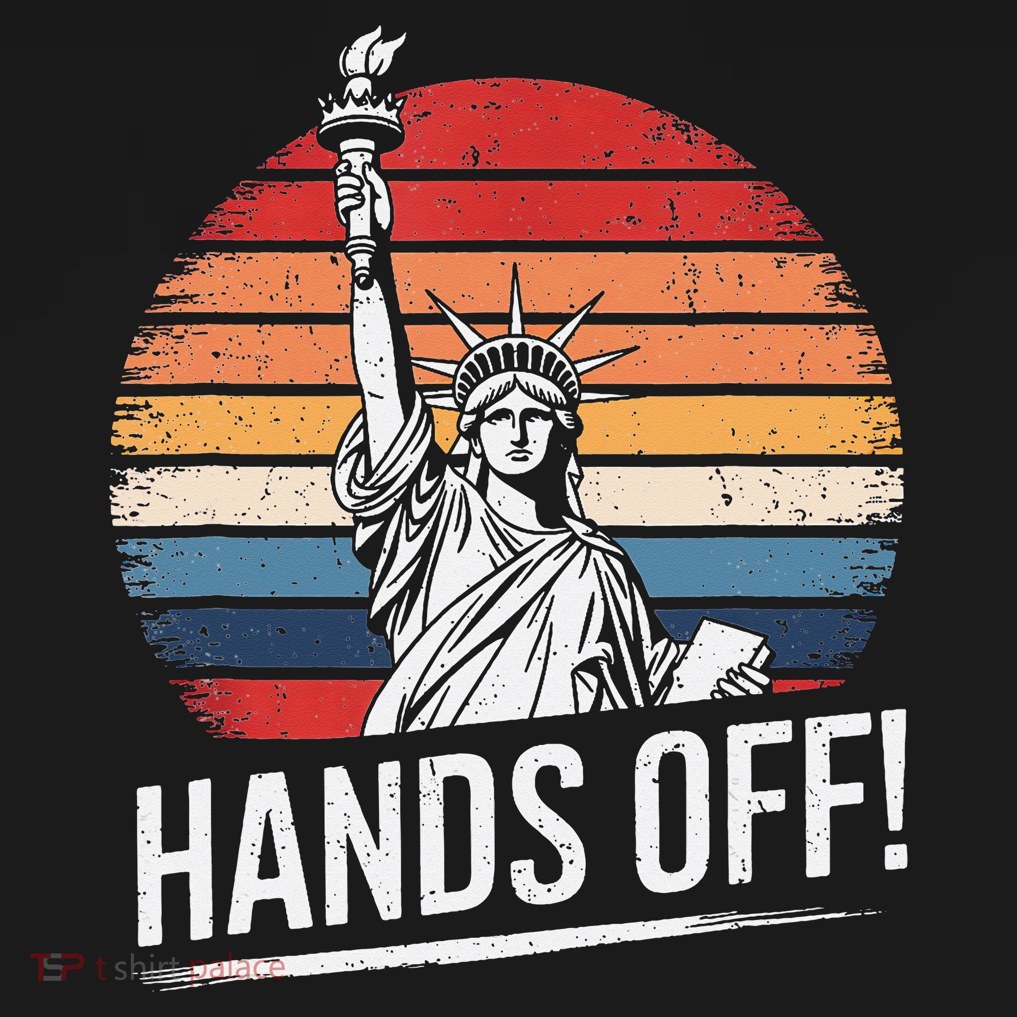 Resist Resistance Statue Of Liberty Hands Off Protest Kids Sweatshirt