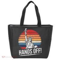Resist Resistance Statue Of Liberty Hands Off Protest Tote Bag thumb 0