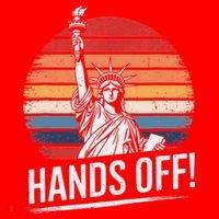 Resist Resistance Statue Of Liberty Hands Off Protest Santa Hat thumb 1