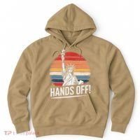 Resist Resistance Statue Of Liberty Hands Off Protest Hoodie thumb 0