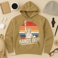 Resist Resistance Statue Of Liberty Hands Off Protest Hoodie thumb 3