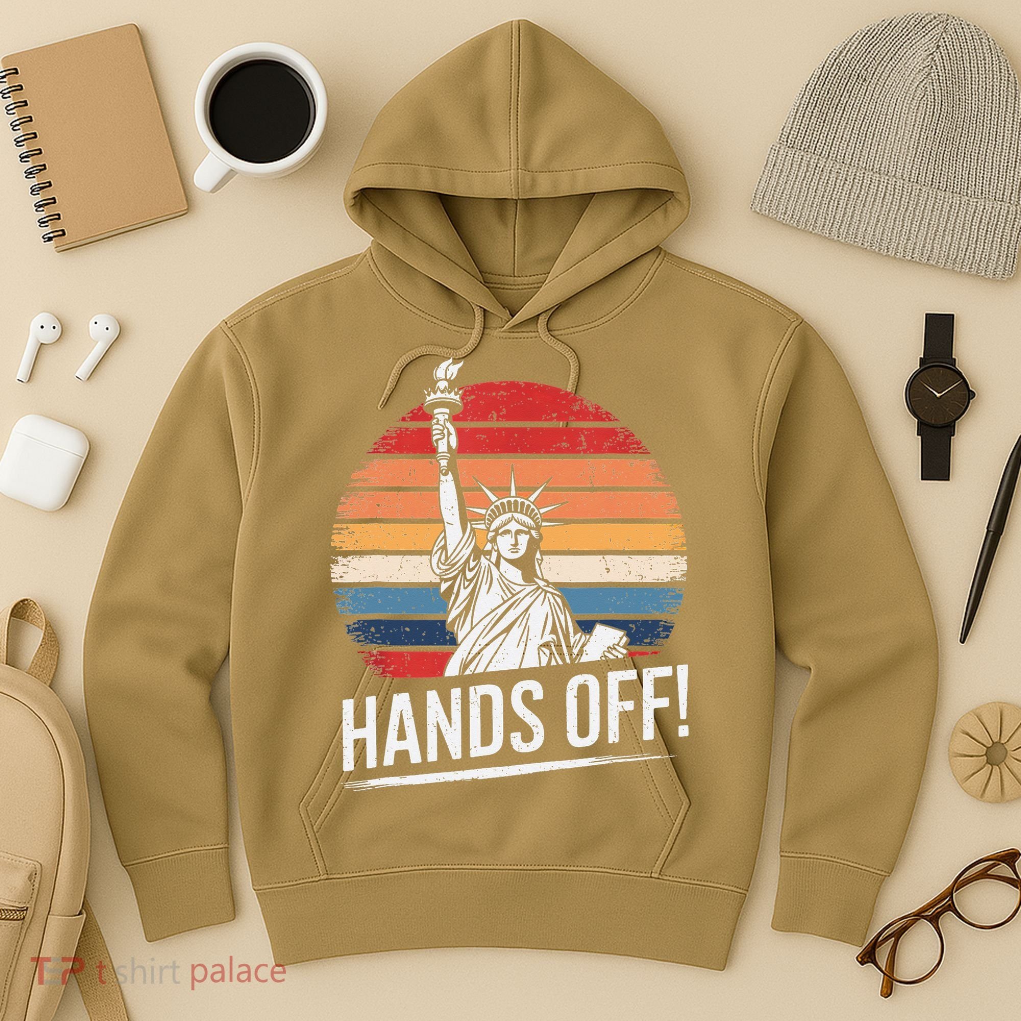 Resist Resistance Statue Of Liberty Hands Off Protest Hoodie