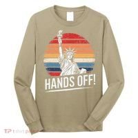 Resist Resistance Statue Of Liberty Hands Off Protest Long Sleeve Shirt thumb 0