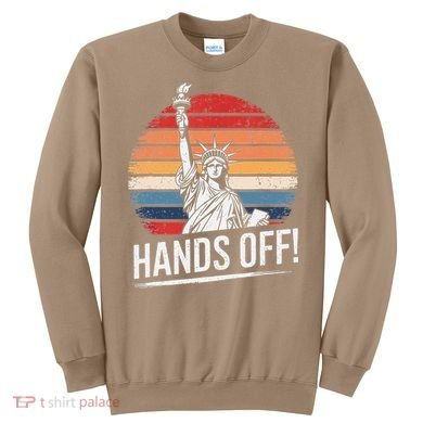 Resist Resistance Statue Of Liberty Hands Off Protest Sweatshirt