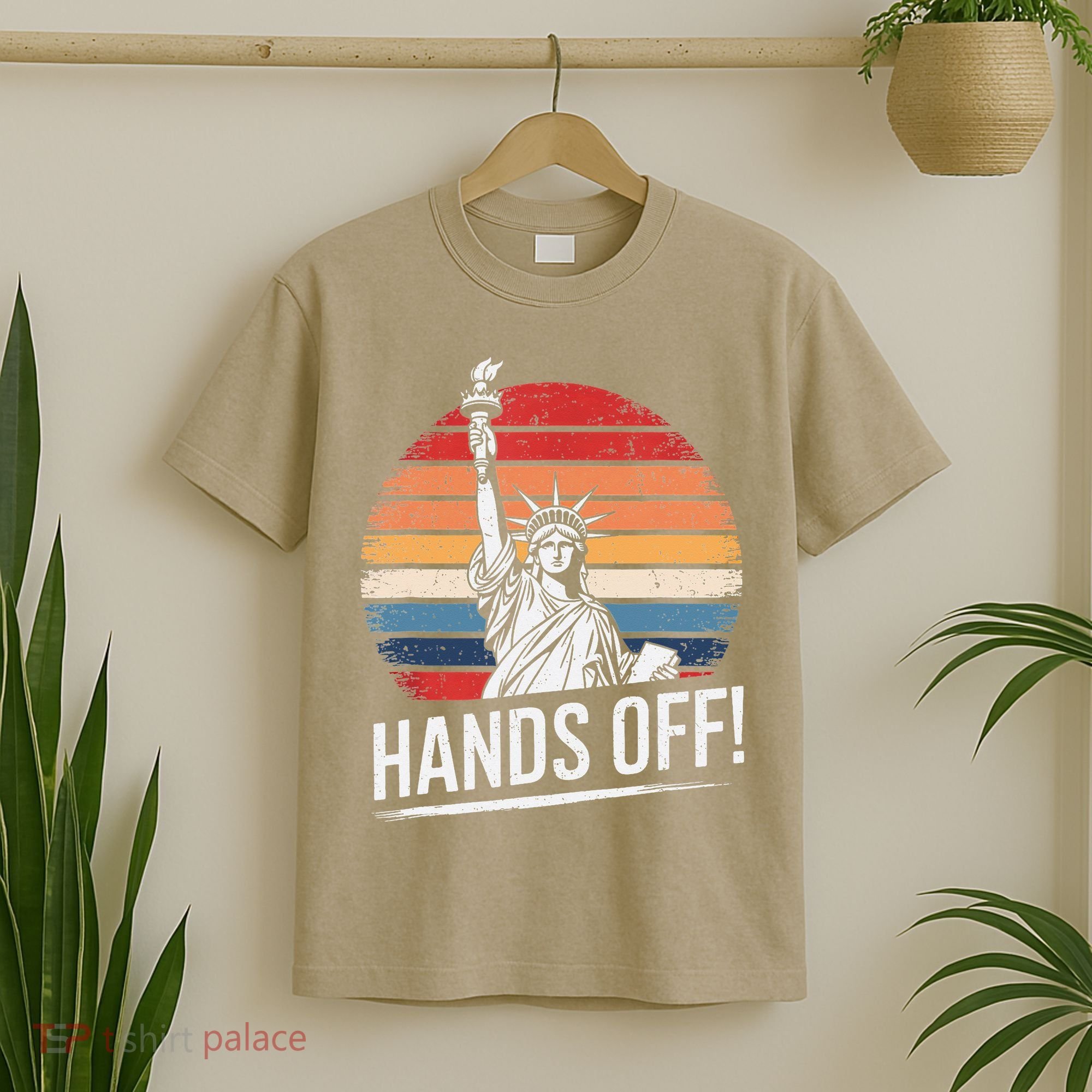 Resist Resistance Statue Of Liberty Hands Off Protest T-Shirt