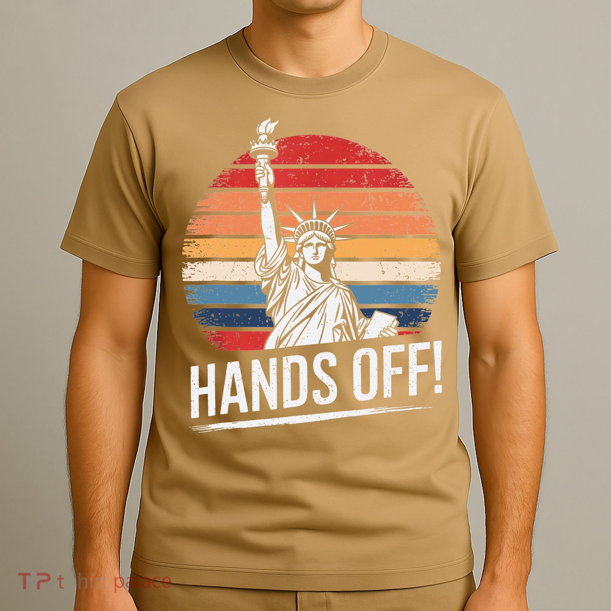 Resist Resistance Statue Of Liberty Hands Off Protest T-Shirt