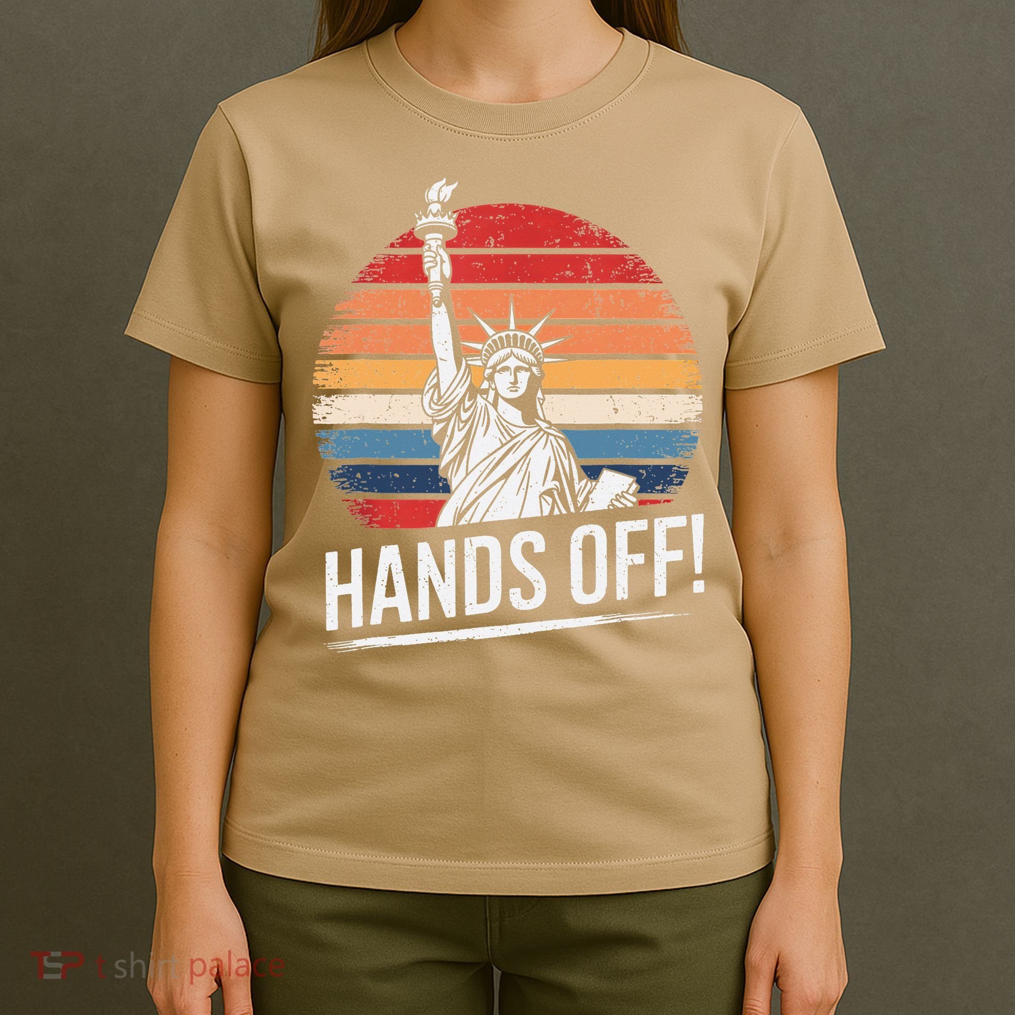 Resist Resistance Statue Of Liberty Hands Off Protest T-Shirt