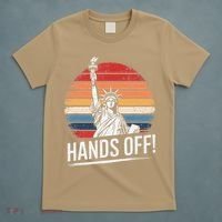 Resist Resistance Statue Of Liberty Hands Off Protest T-Shirt thumb 5