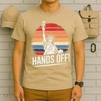 Resist Resistance Statue Of Liberty Hands Off Protest T-Shirt thumb 6