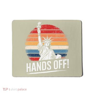 Resist Resistance Statue Of Liberty Hands Off Protest Mousepad