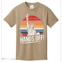 Resist Resistance Statue Of Liberty Hands Off Protest Kids T-Shirt thumb 0
