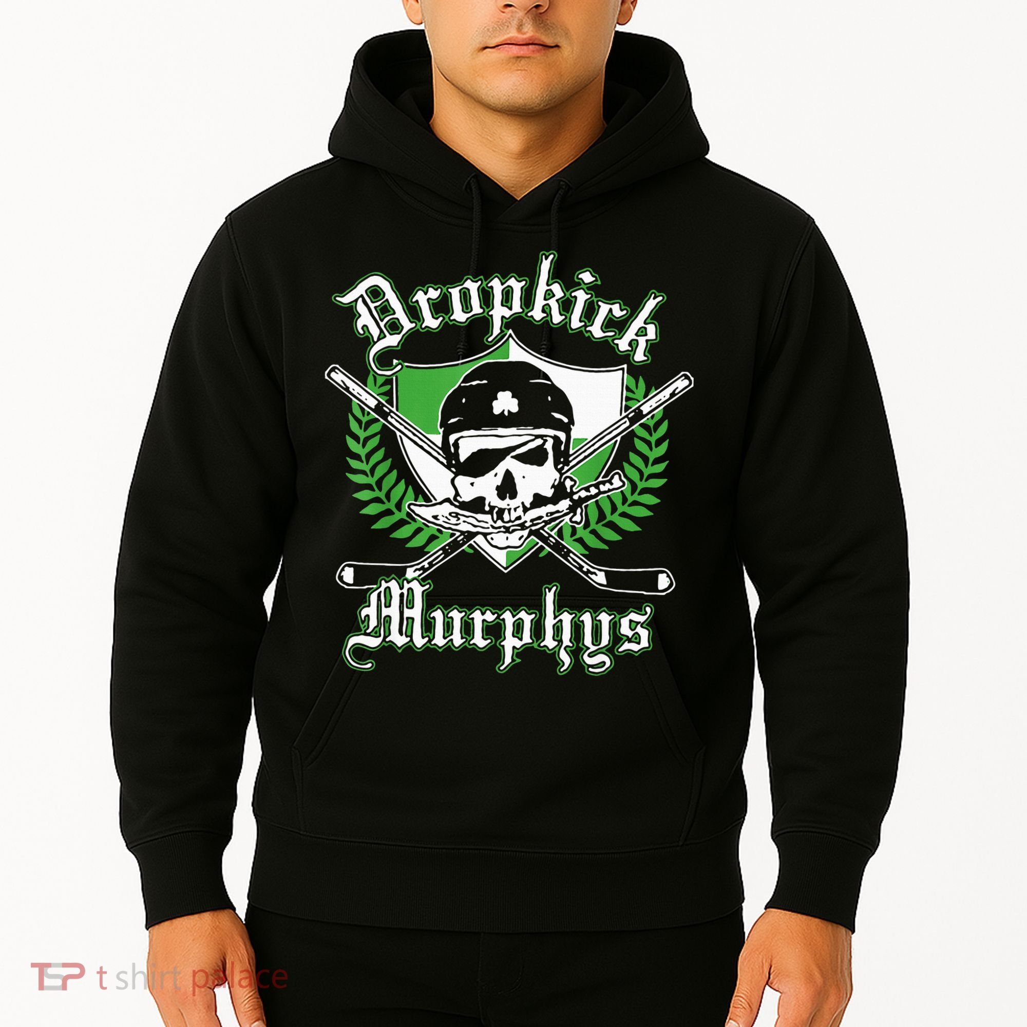 Rockin' Retro Skull Costume for St. Patrick's Day Hoodie