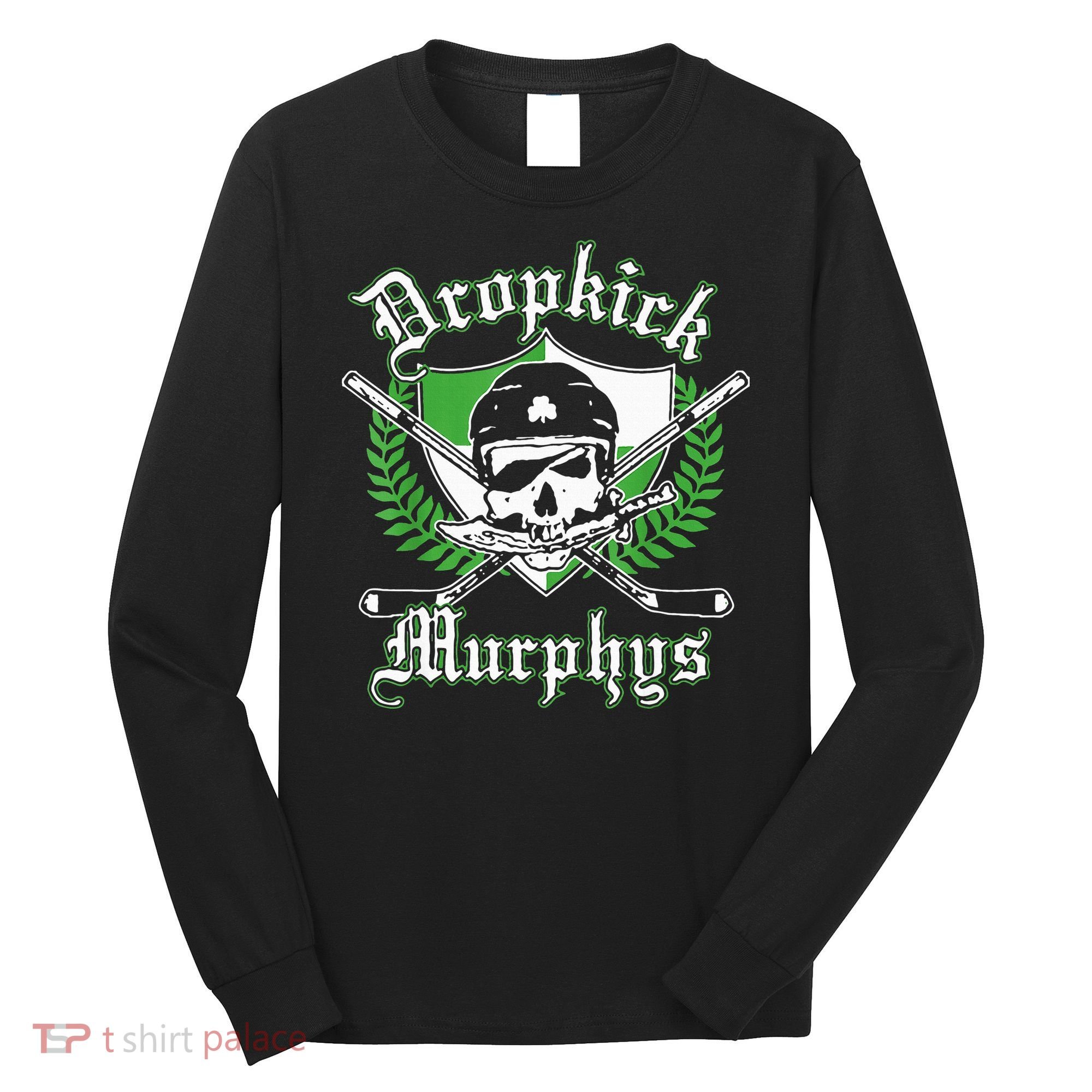 Rockin' Retro Skull Costume for St. Patrick's Day Long Sleeve Shirt