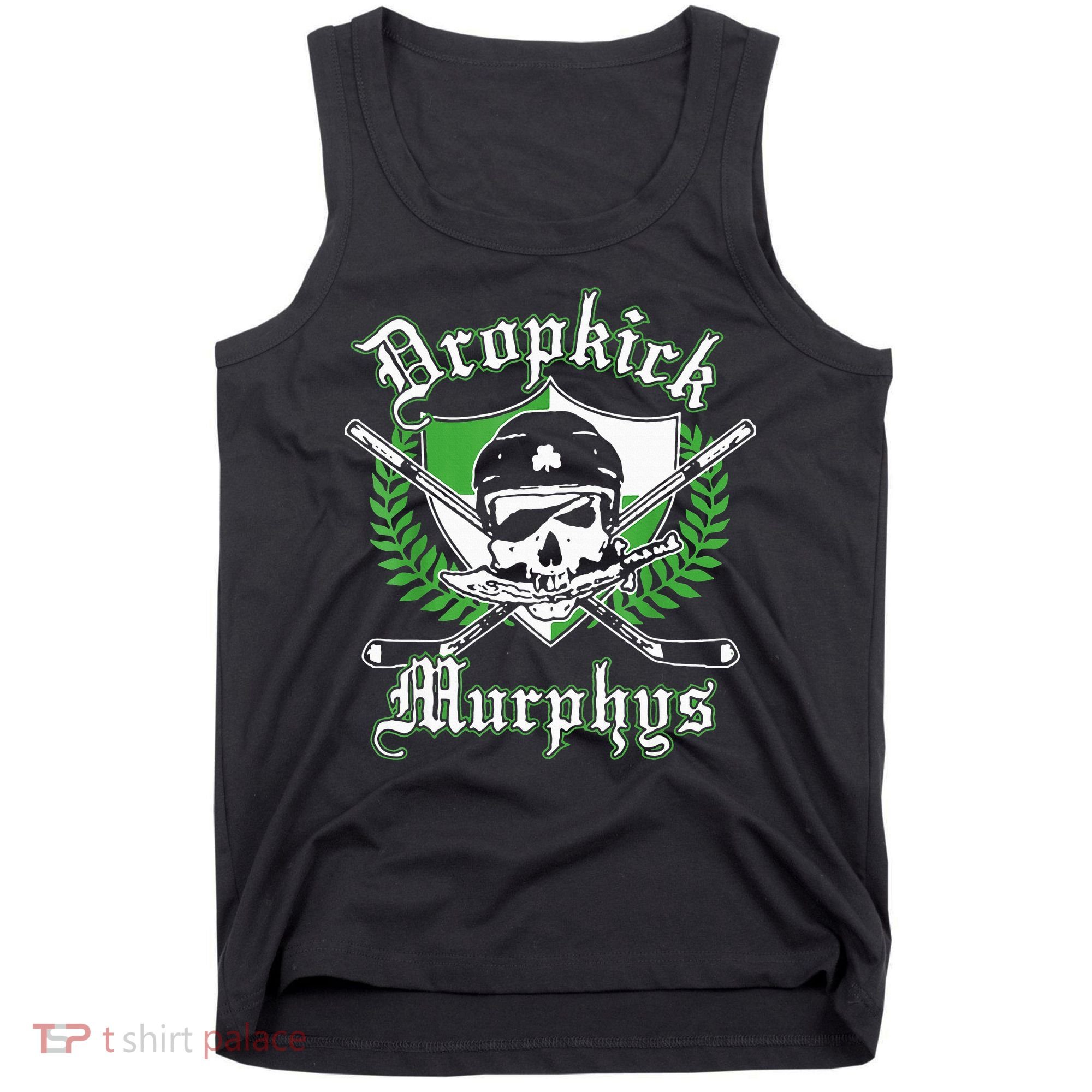 Rockin' Retro Skull Costume for St. Patrick's Day Tank Top