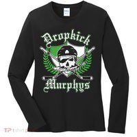 Rockin' Retro Skull Costume for St. Patrick's Day Women's Long Sleeve Shirt thumb 0