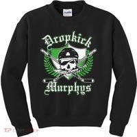 Rockin' Retro Skull Costume for St. Patrick's Day Kids Sweatshirt thumb 0