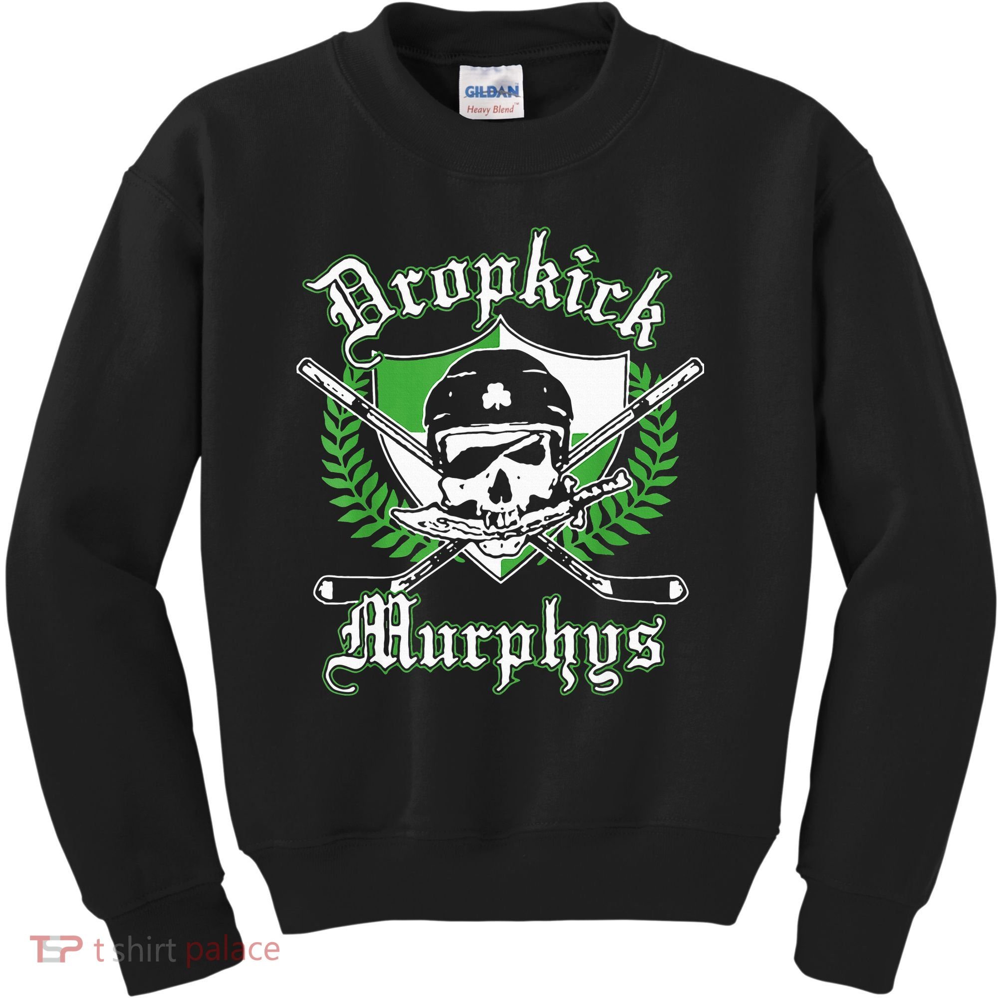 Rockin' Retro Skull Costume for St. Patrick's Day Kids Sweatshirt