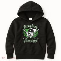 Rockin' Retro Skull Costume for St. Patrick's Day Kids Hoodie thumb 0