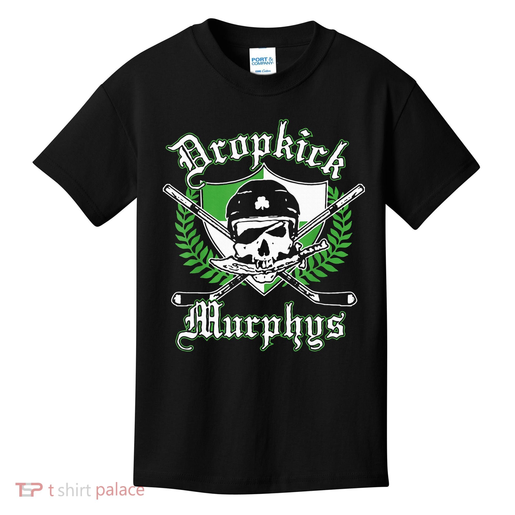 Rockin' Retro Skull Costume for St. Patrick's Day Kids T-Shirt