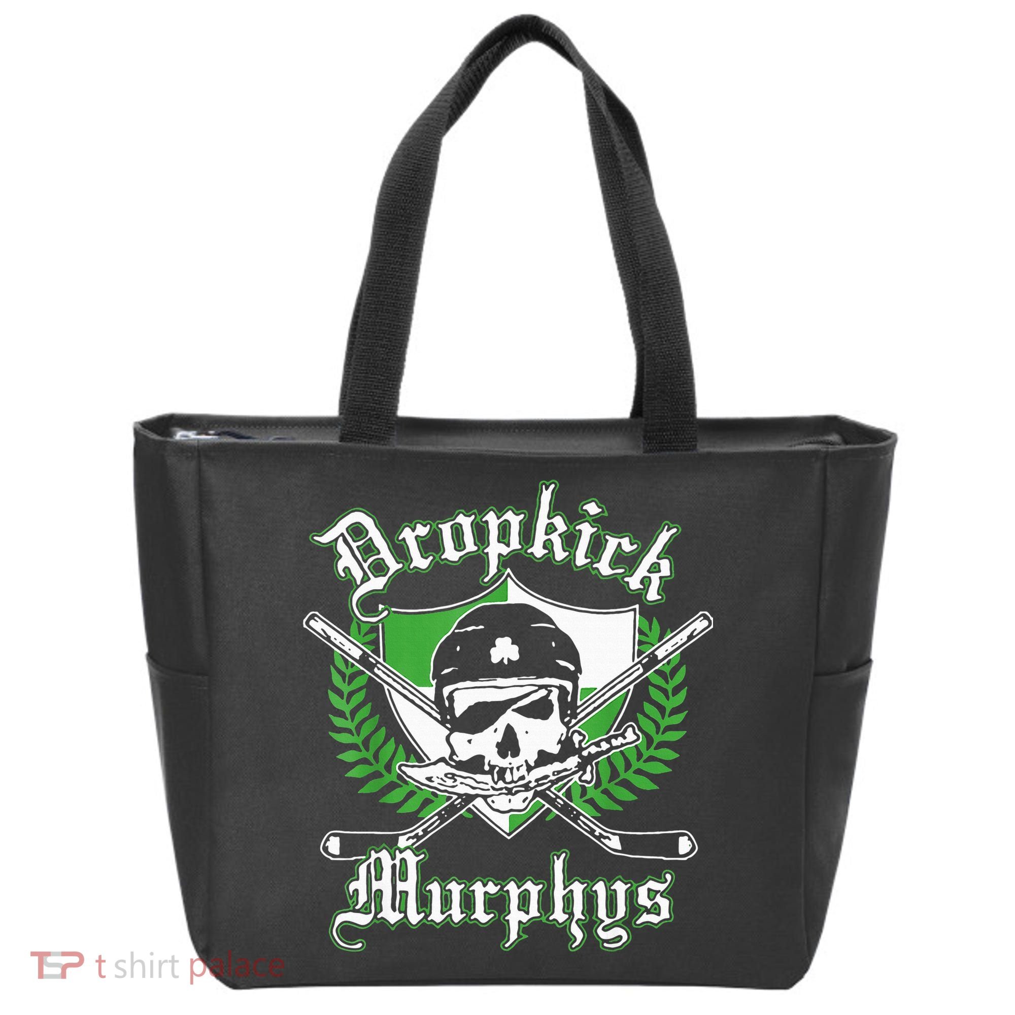 Rockin' Retro Skull Costume for St. Patrick's Day Tote Bag