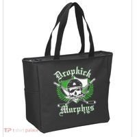 Rockin' Retro Skull Costume for St. Patrick's Day Tote Bag thumb 2