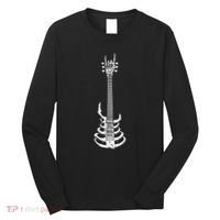 Rock & Roll Skeleton Guitar Music Lover Rockstar Long Sleeve Shirt thumb 0