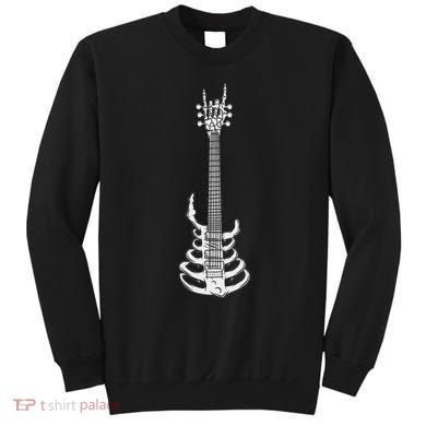 Rock & Roll Skeleton Guitar Music Lover Rockstar Sweatshirt