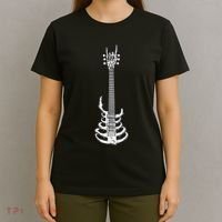 Rock & Roll Skeleton Guitar Music Lover Rockstar T-Shirt thumb 4