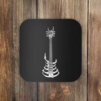 Rock & Roll Skeleton Guitar Music Lover Rockstar Coaster thumb 0