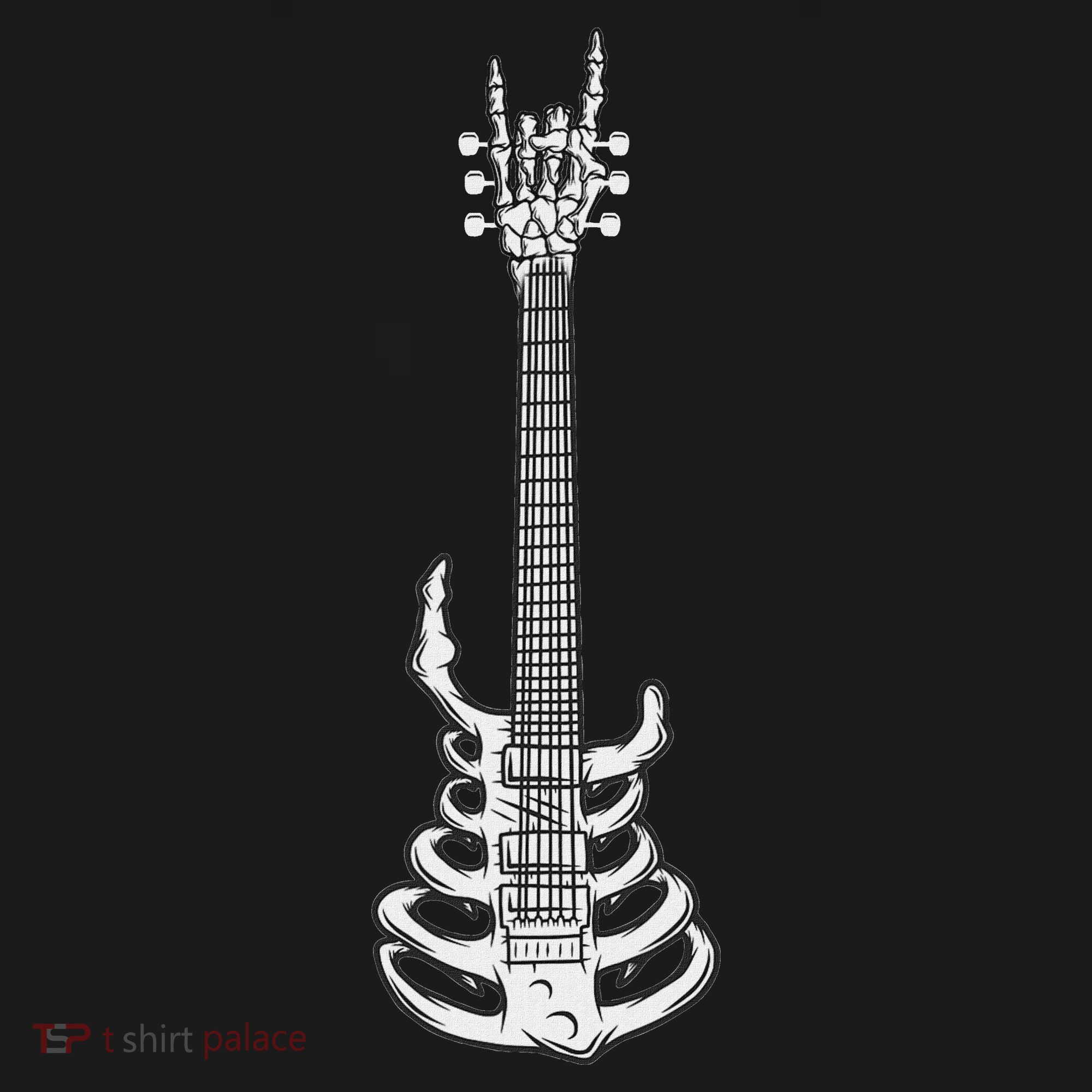 Rock & Roll Skeleton Guitar Music Lover Rockstar Coaster