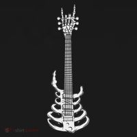 Rock & Roll Skeleton Guitar Music Lover Rockstar Mousepad thumb 1