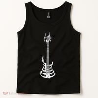 Rock & Roll Skeleton Guitar Music Lover Rockstar Tank Top thumb 2
