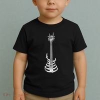 Rock & Roll Skeleton Guitar Music Lover Rockstar Toddler T-Shirt thumb 2