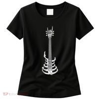 Rock & Roll Skeleton Guitar Music Lover Rockstar Women's T-Shirt thumb 0