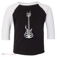 Rock & Roll Skeleton Guitar Music Lover Rockstar Toddler Fine Jersey T-Shirt thumb 0