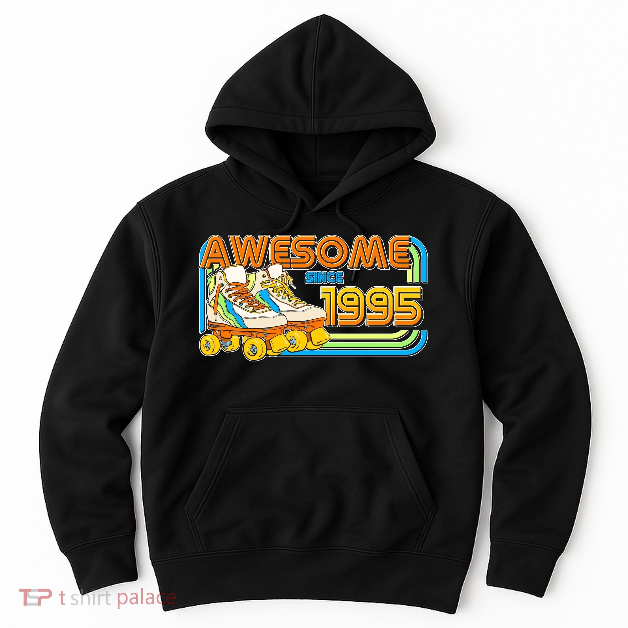Retro Roller Skates Awesome Since 1995 30th Birthday Hoodie
