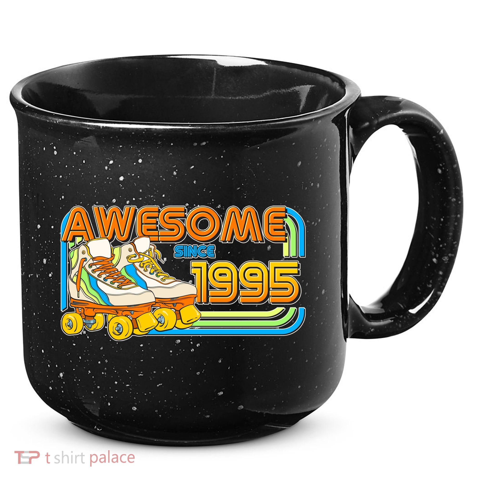 Retro Roller Skates Awesome Since 1995 30th Birthday 15oz Campfire Ceramic Mug