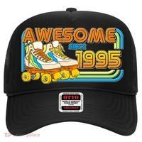 Retro Roller Skates Awesome Since 1995 30th Birthday Hat thumb 0