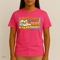 Retro Roller Skates Awesome Since 1995 30th Birthday T-Shirt thumb 4