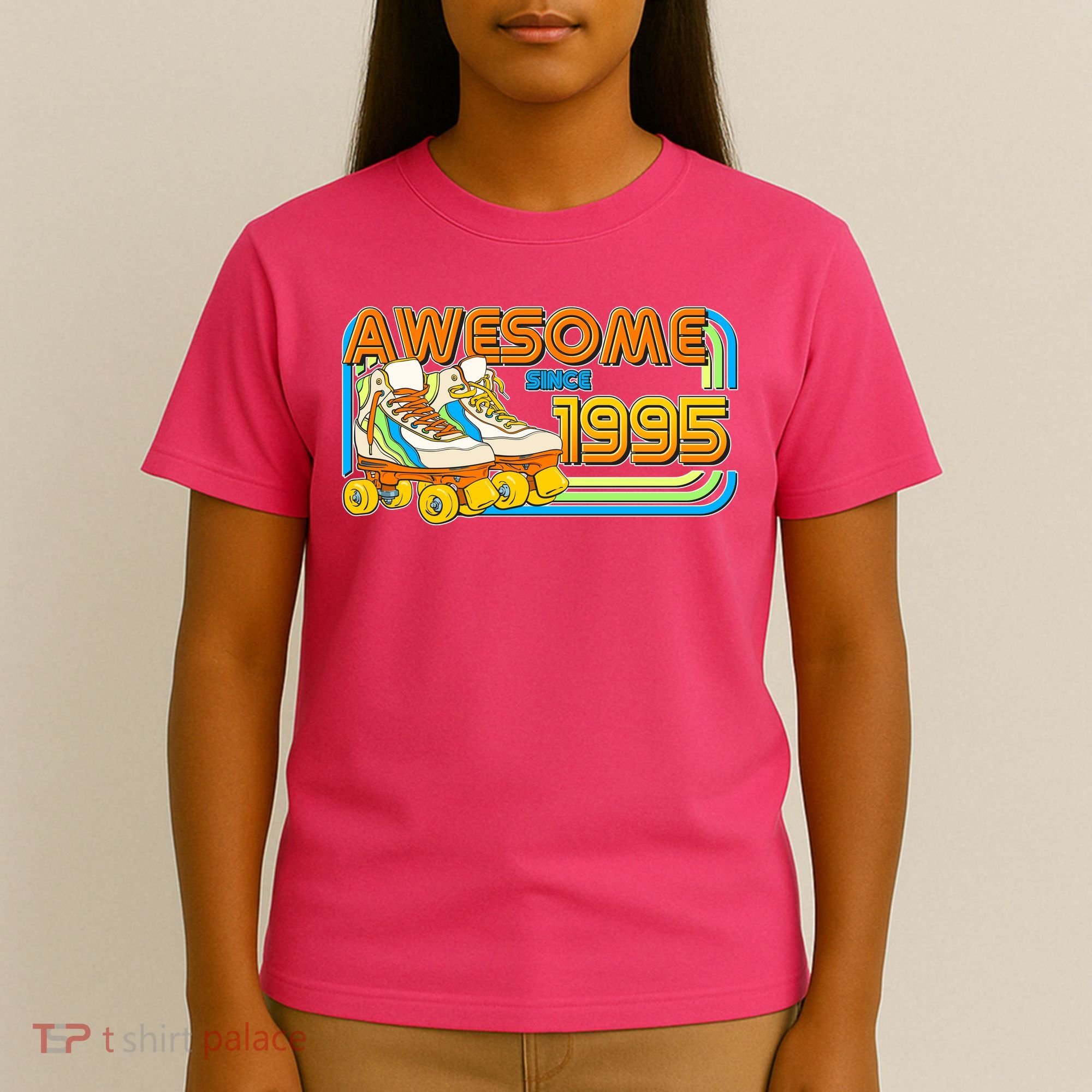Retro Roller Skates Awesome Since 1995 30th Birthday T-Shirt