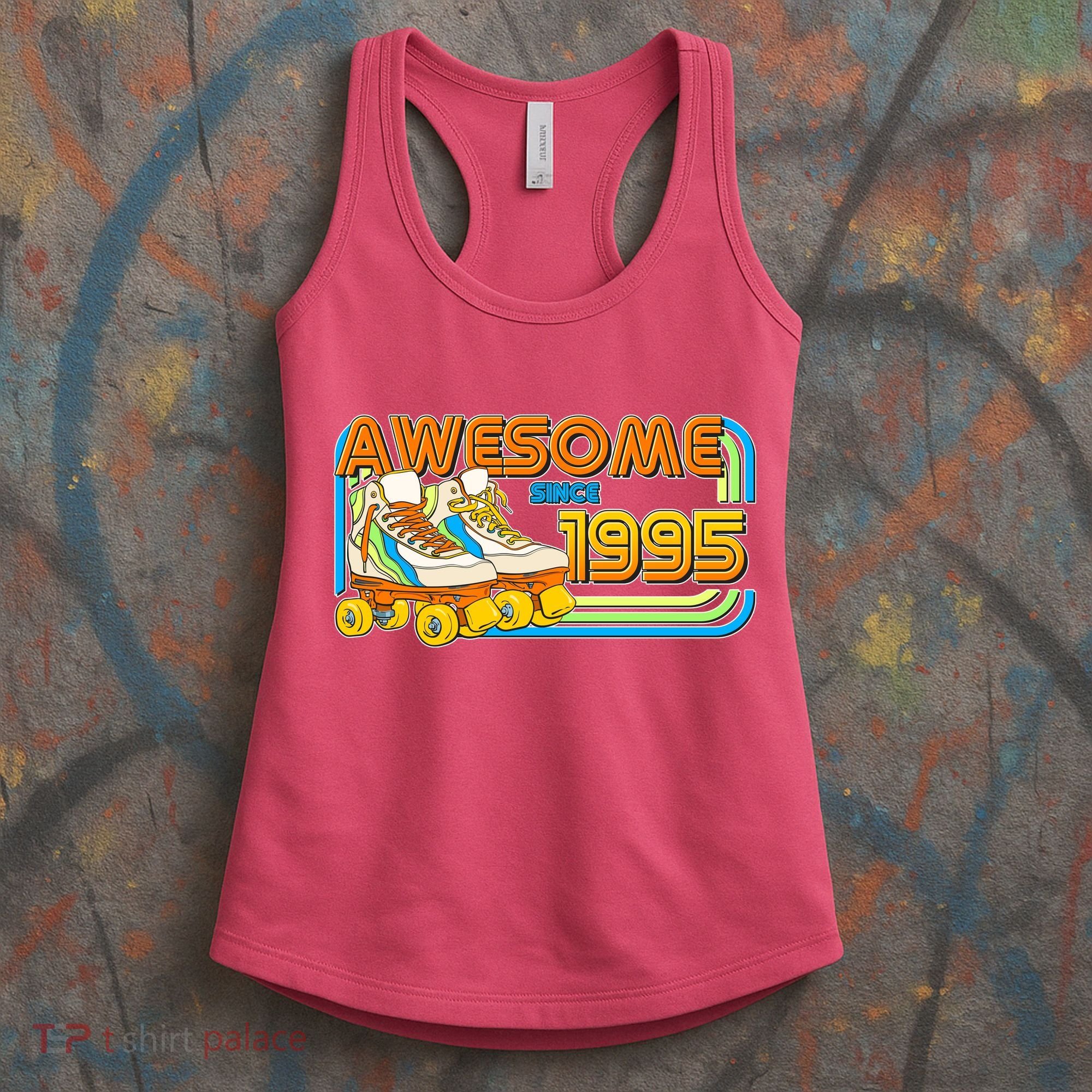 Retro Roller Skates Awesome Since 1995 30th Birthday Women's Tank Top